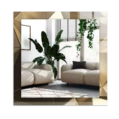 Specchio rettangolare stampato Forme geometriche