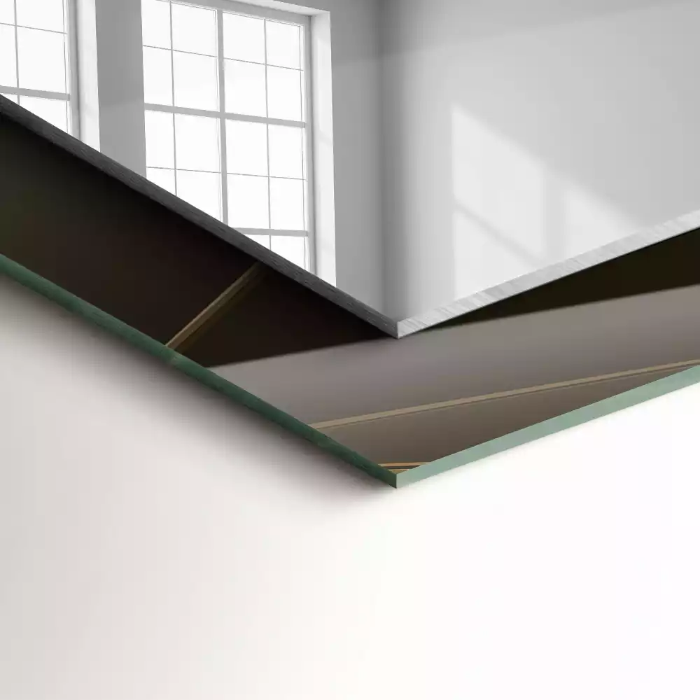 Specchio rettangolare stampato Forme geometriche