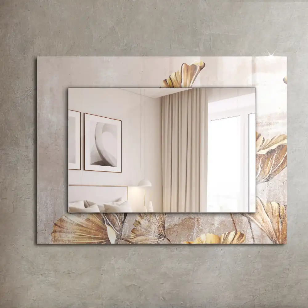 Specchio rettangolare decoro Fiori d'epoca