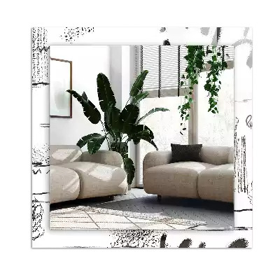 Specchio rettangolare decoro Modelli moderni astratti