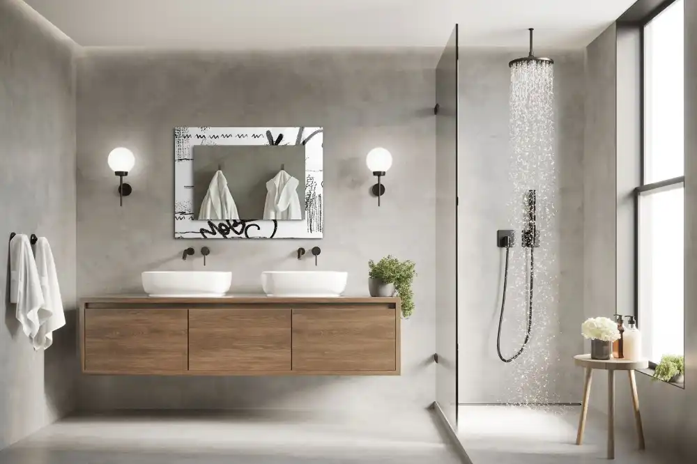 Specchio rettangolare decoro Modelli moderni astratti