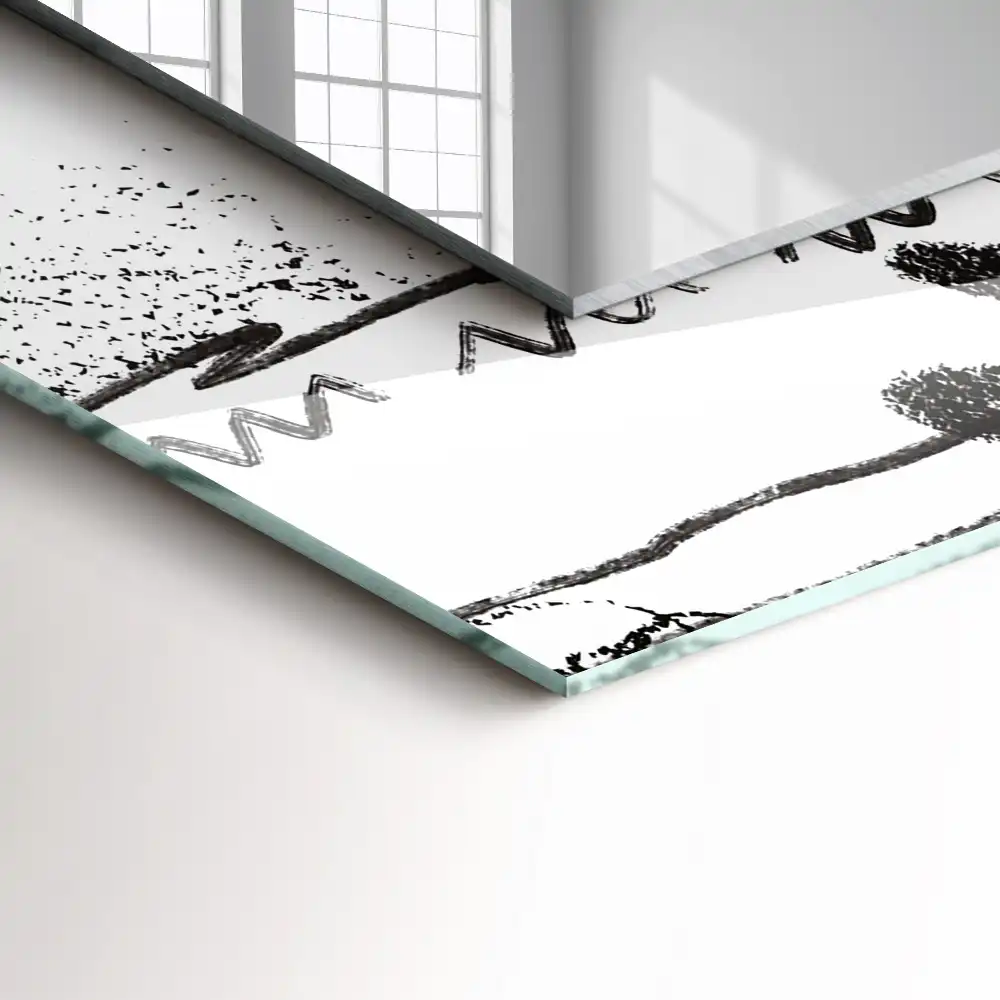 Specchio rettangolare decoro Modelli moderni astratti