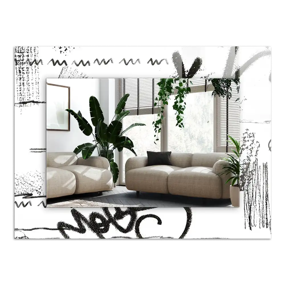 Specchio rettangolare decoro Modelli moderni astratti