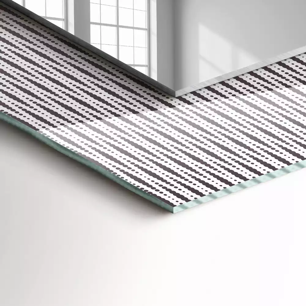 Specchio rettangolare stampato Modello di tessuto tessile