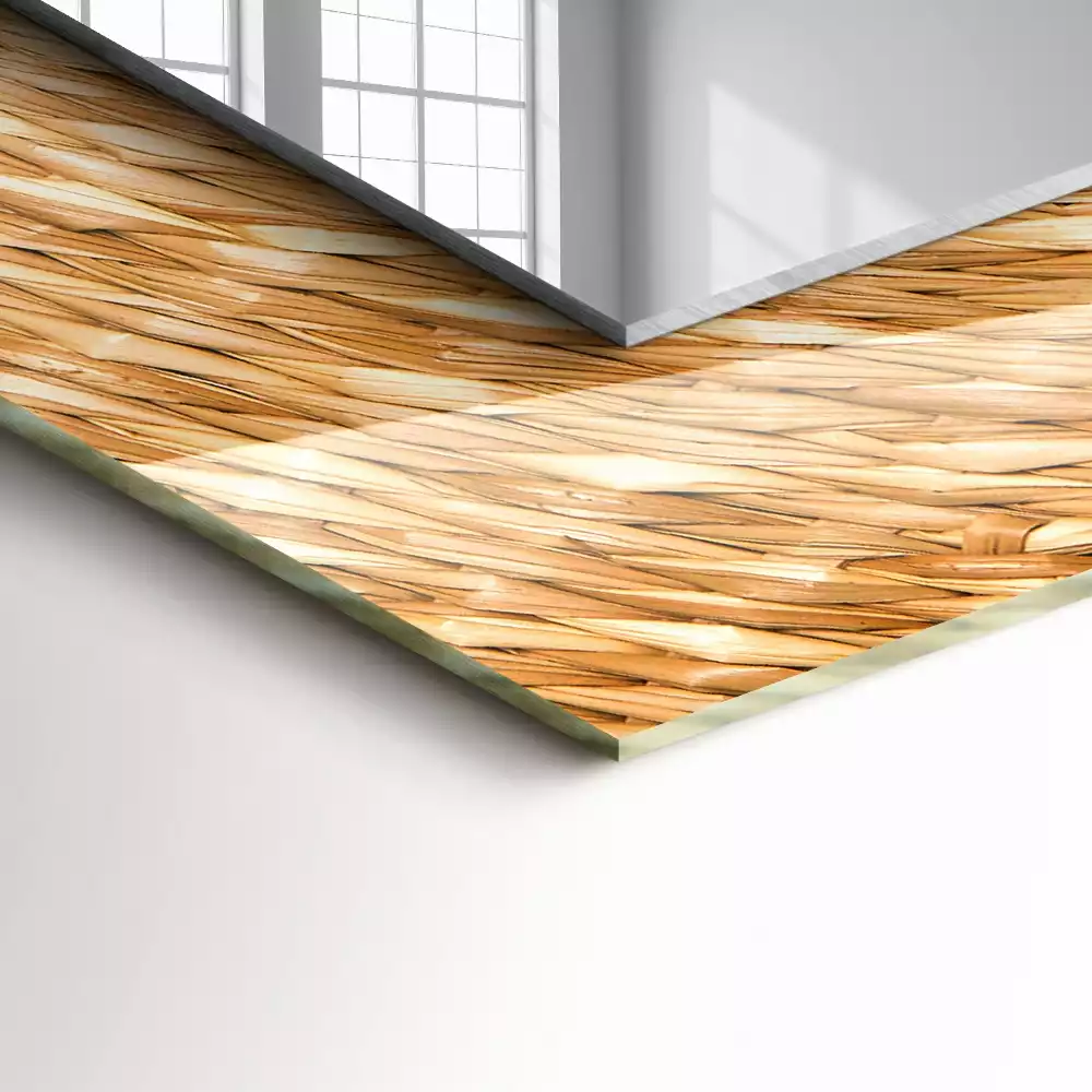 Specchio rettangolare stampato Acacia