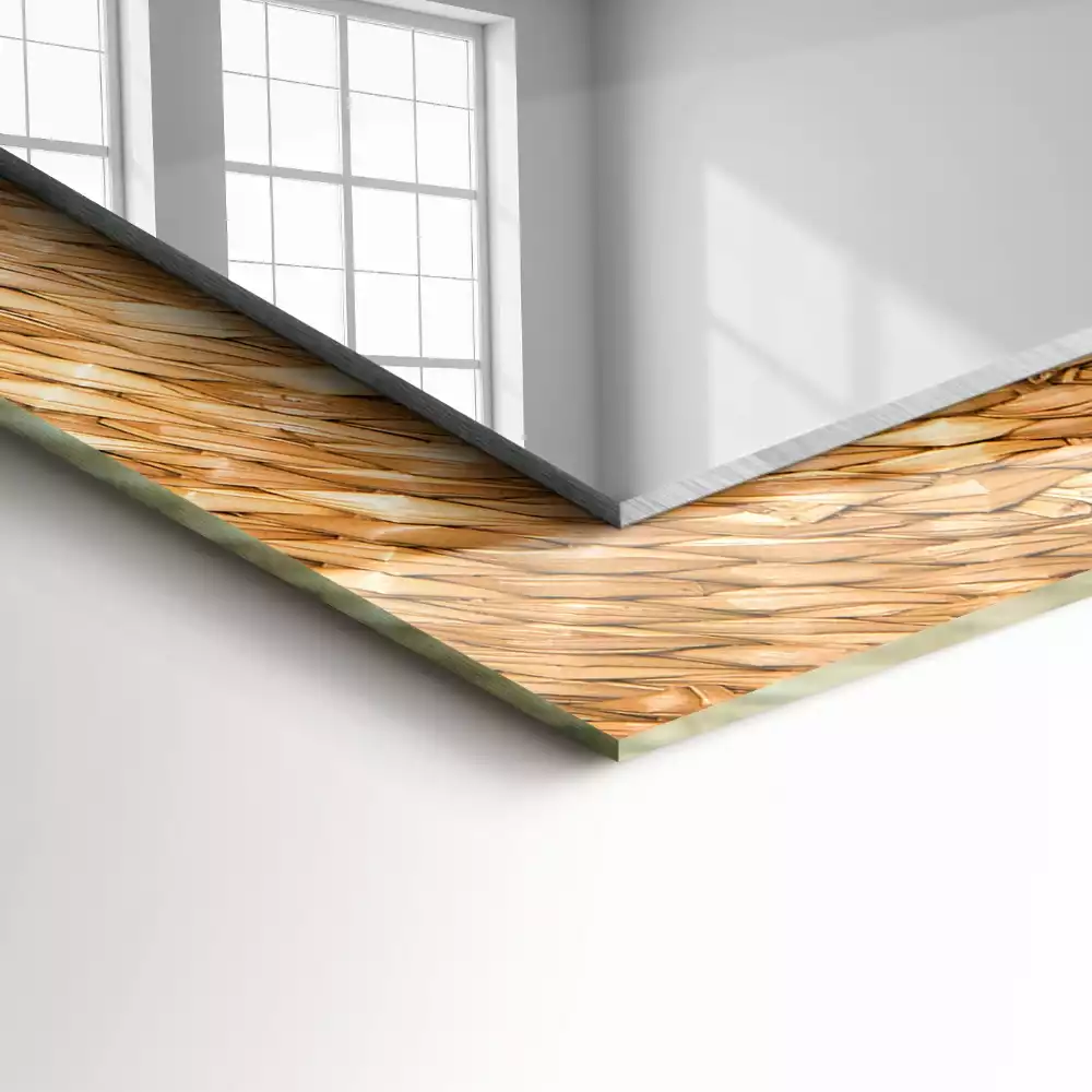 Specchio rettangolare stampato Acacia