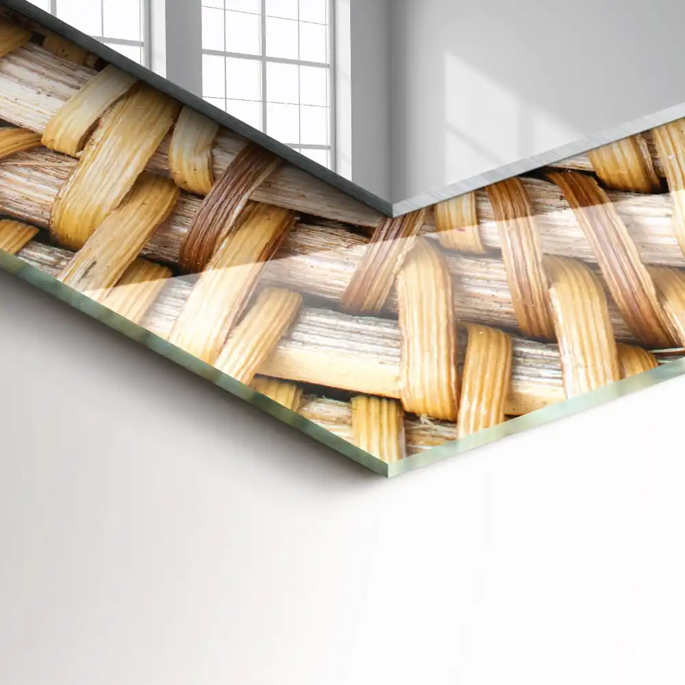 Specchio rettangolare decoro Acacia