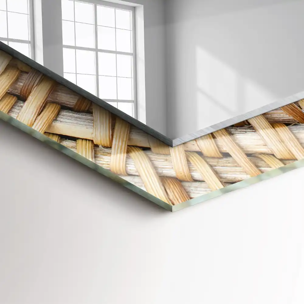 Specchio rettangolare decoro Acacia