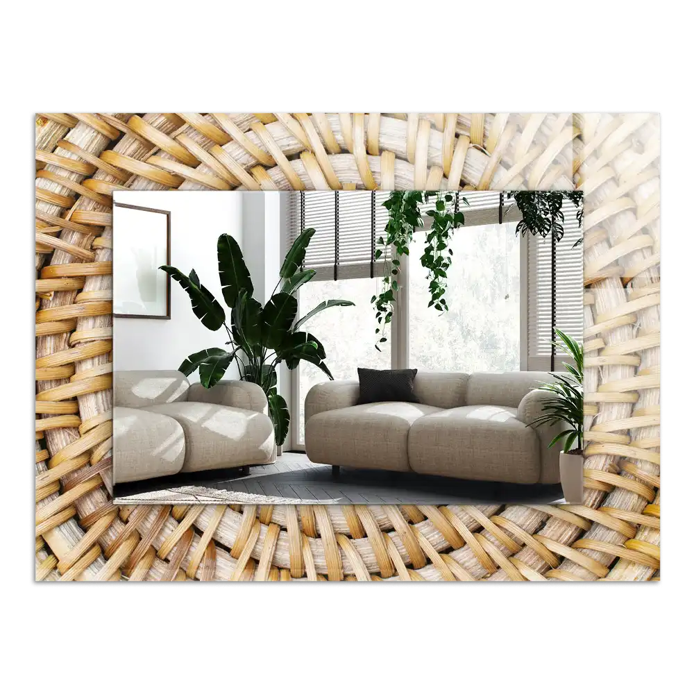 Specchio rettangolare decoro Acacia