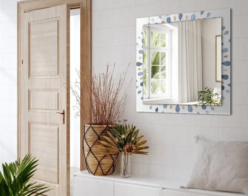 Specchio rettangolare decoro Motivo mandala astratto