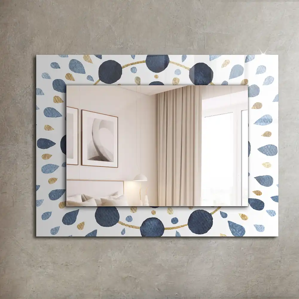 Specchio rettangolare decoro Motivo mandala astratto