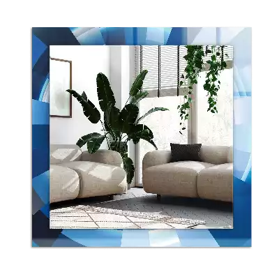 Specchio rettangolare con cornice stampata Tunnel astratto