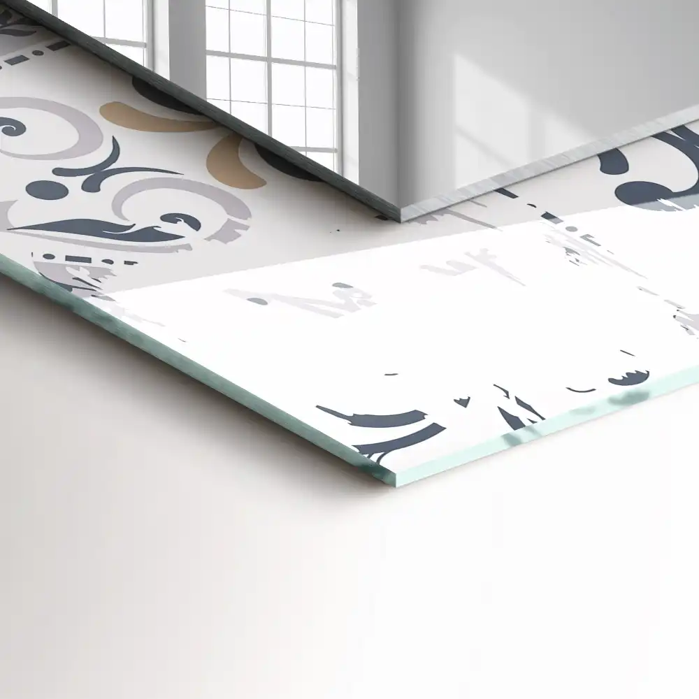Specchio rettangolare decoro Ornamenti con motivi a piastrelle