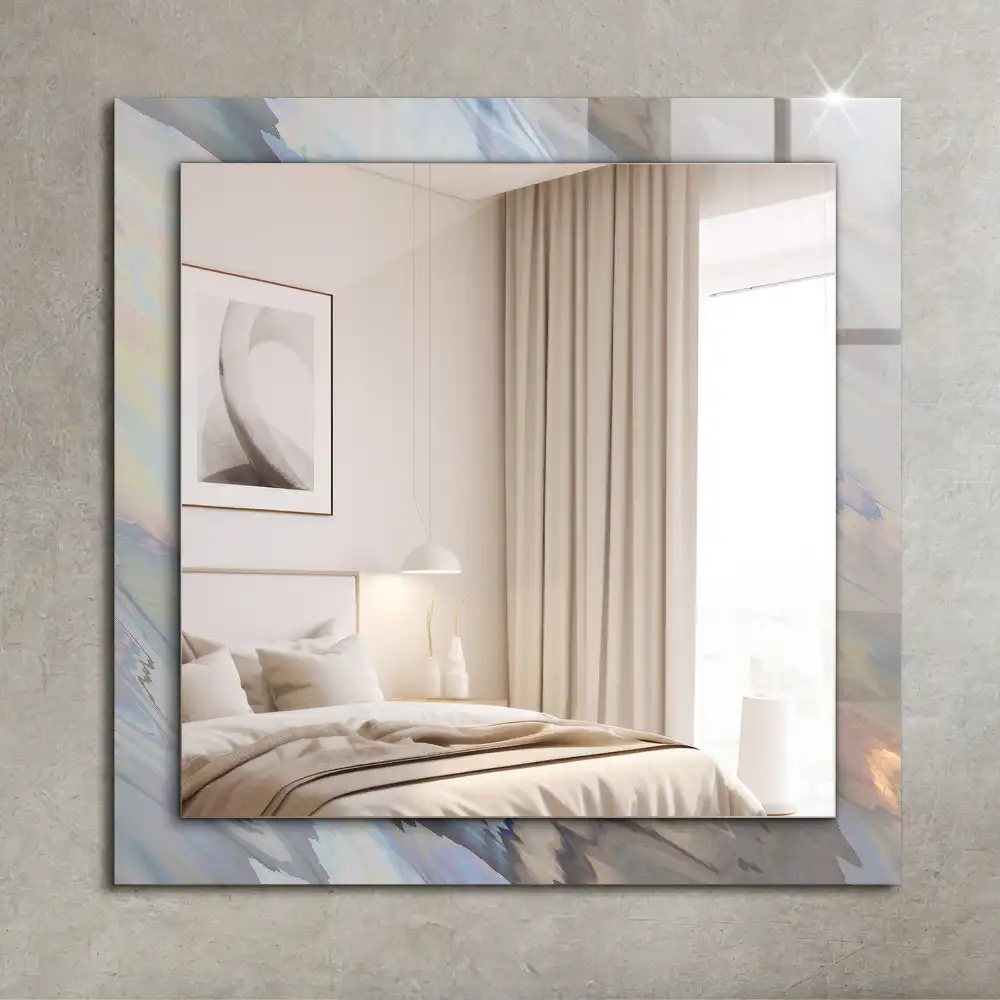 Specchio rettangolare decoro Motivi astratti colorati