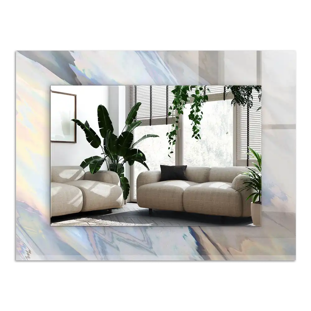 Specchio rettangolare decoro Motivi astratti colorati