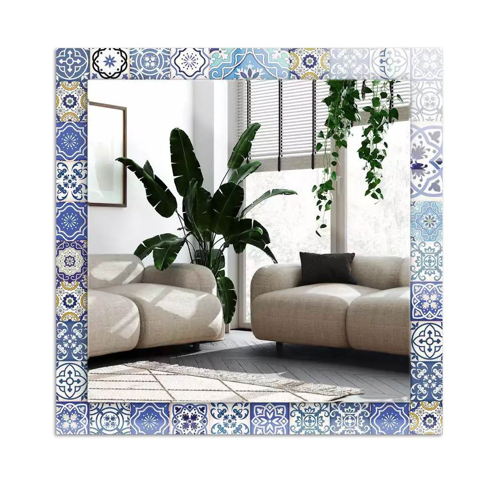 Specchio rettangolare stampato Piastrelle a mosaico colorate