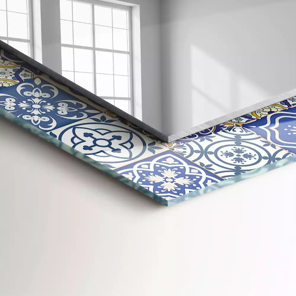 Specchio rettangolare stampato Piastrelle a mosaico colorate