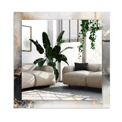 Specchio rettangolare stampato Arte moderna astratta