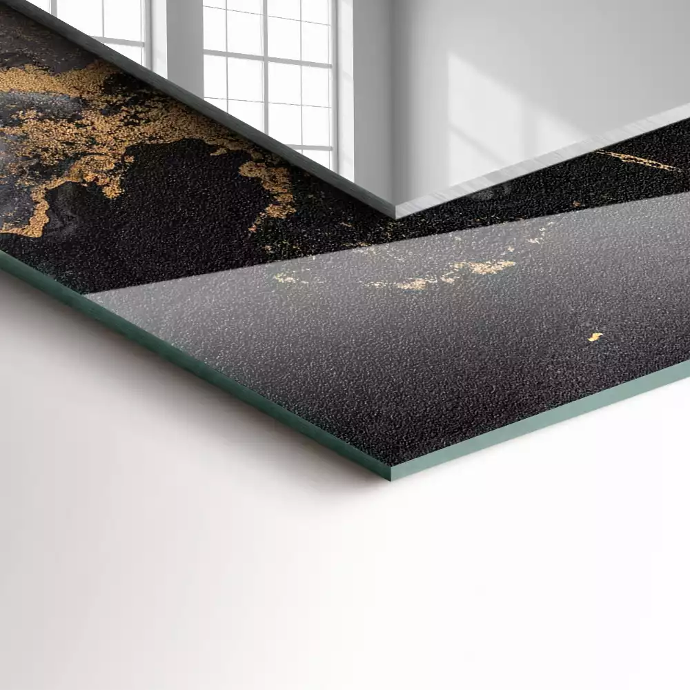 Specchio rettangolare stampato Arte moderna astratta