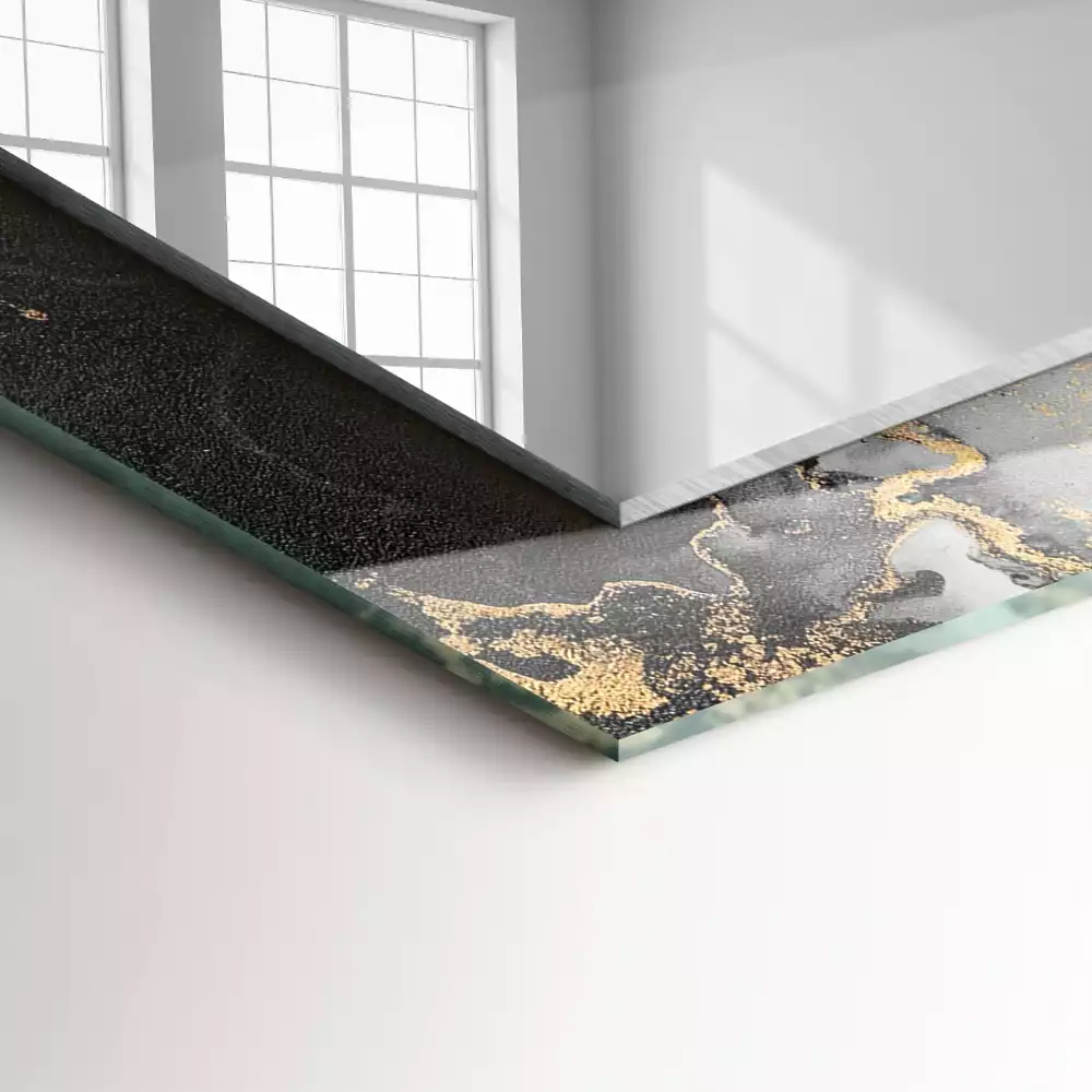 Specchio rettangolare stampato Arte moderna astratta