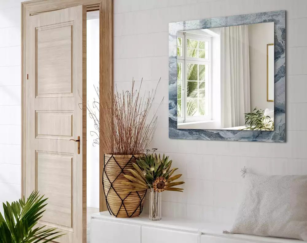 Specchio rettangolare decoro Marmo in tonalità