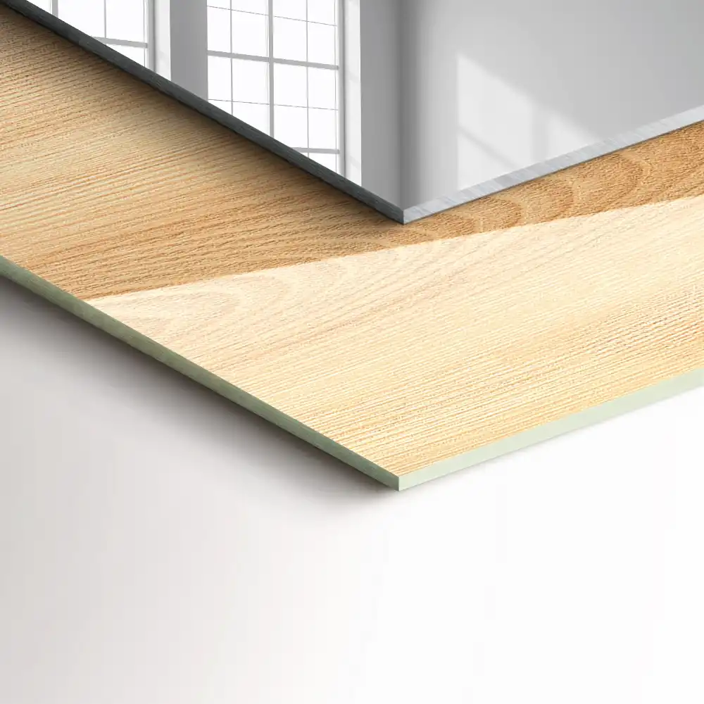 Specchio rettangolare stampato Trama della tavola di legno