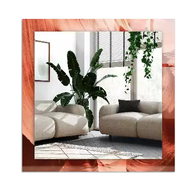 Specchio rettangolare con cornice stampata Rocce del canyon del deserto