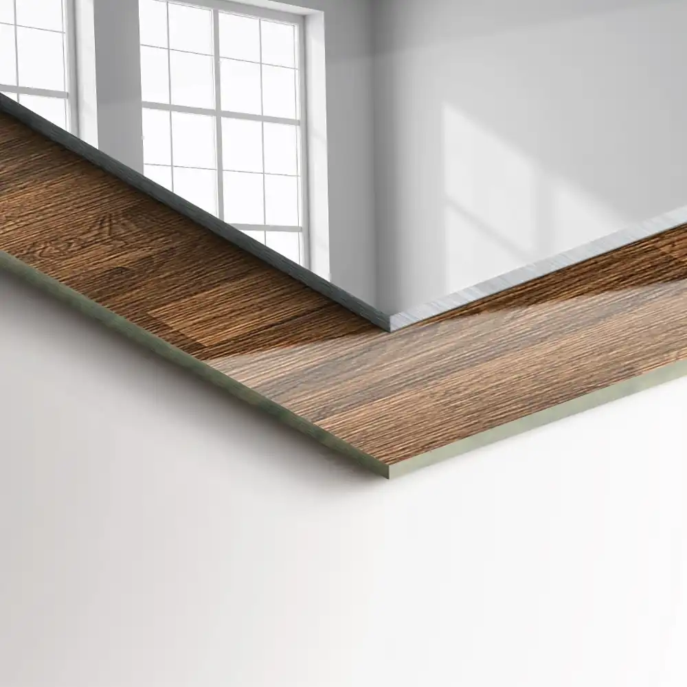 Specchio rettangolare decoro Pannelli di legno