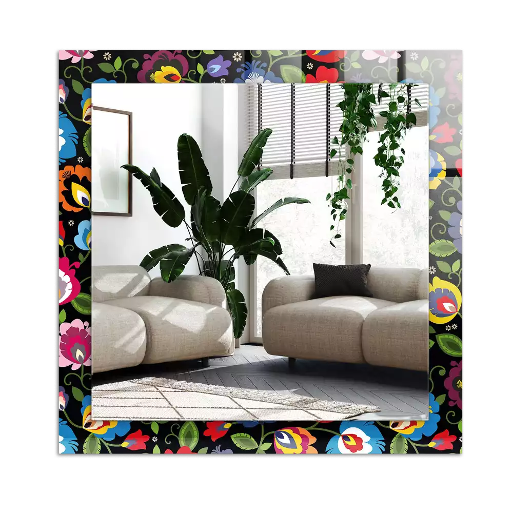 Specchio rettangolare decoro Modelli popolari colorati