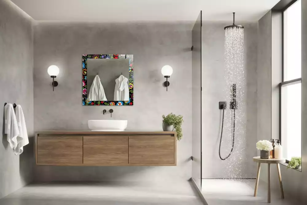 Specchio rettangolare decoro Modelli popolari colorati