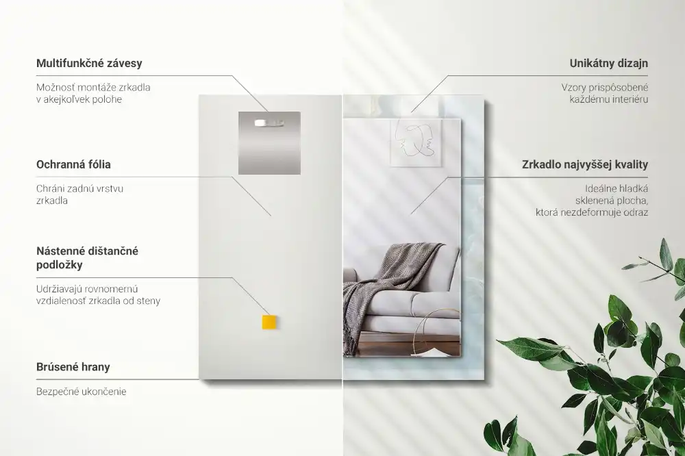 Specchio rettangolare decoro Marmo Onice Blu