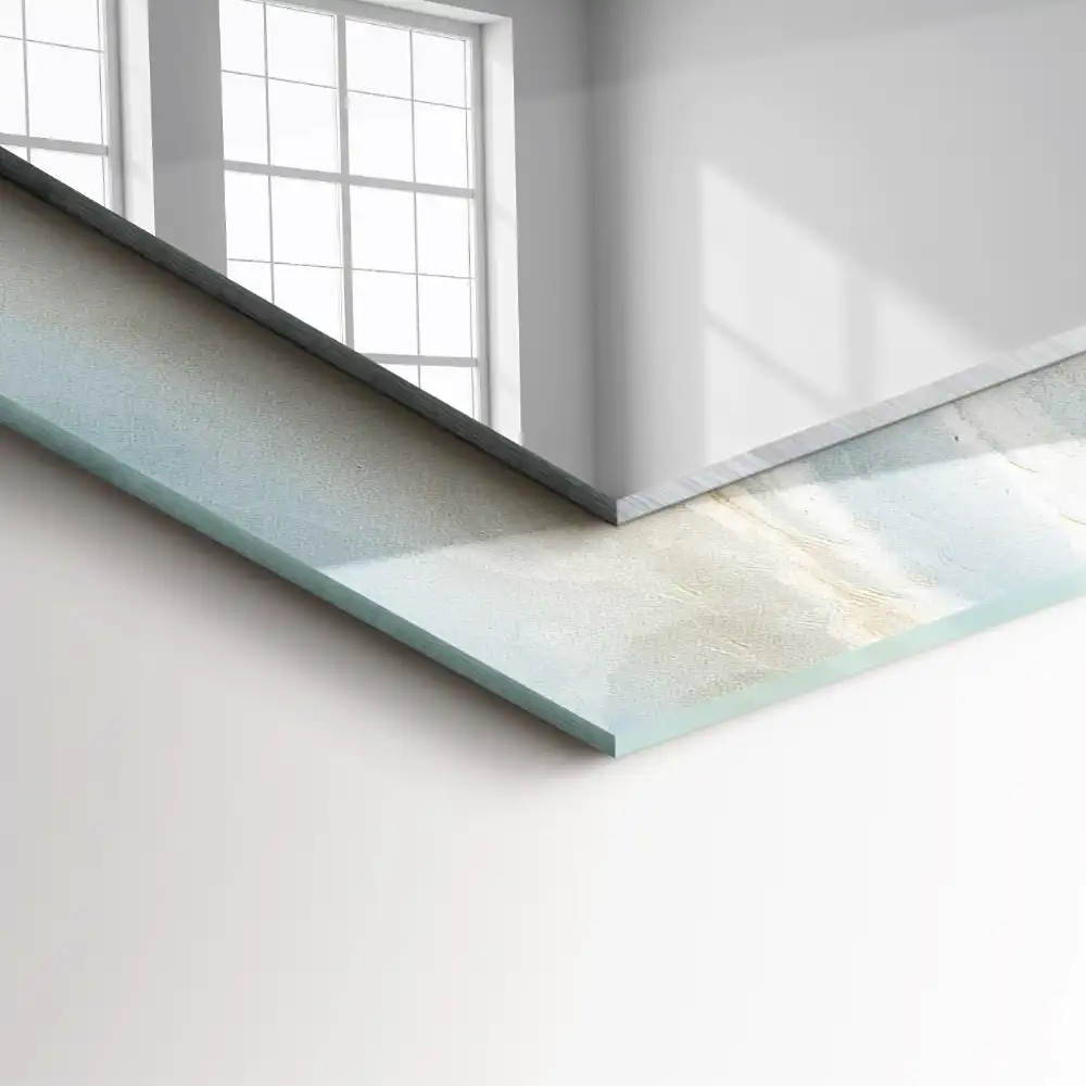 Specchio rettangolare decoro Marmo Onice Blu