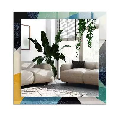 Specchio rettangolare decoro Motivi astratti colorati