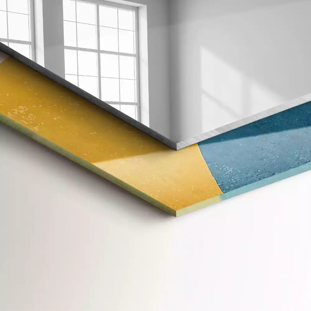 Specchio rettangolare decoro Motivi astratti colorati