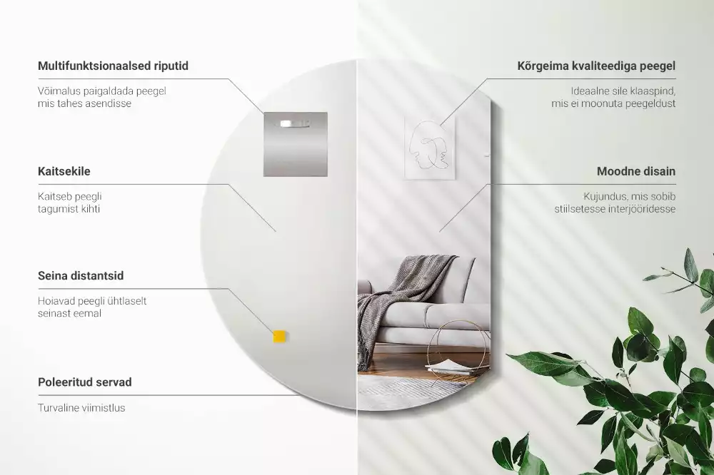 Specchio con tagli particolari accessorio originale