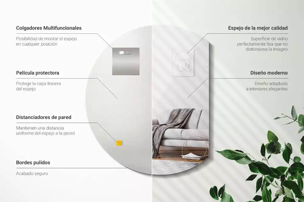 Specchio con tagli particolari accessorio originale