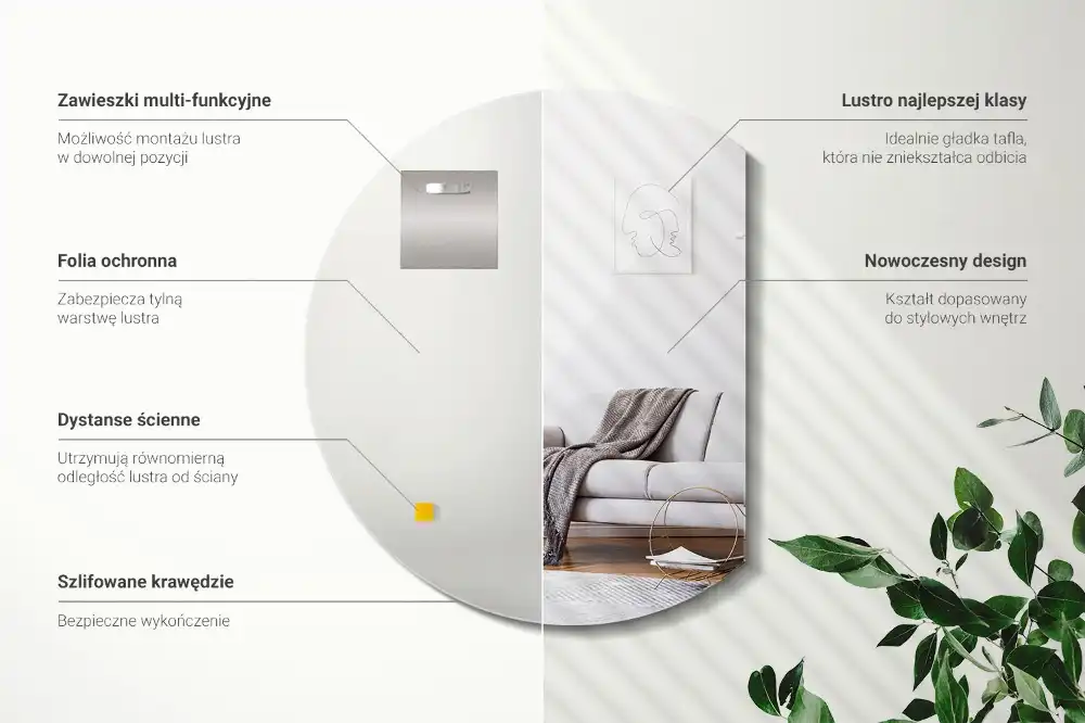 Specchio con tagli particolari accessorio originale