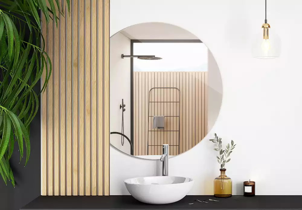 Specchio con tagli particolari accessorio originale