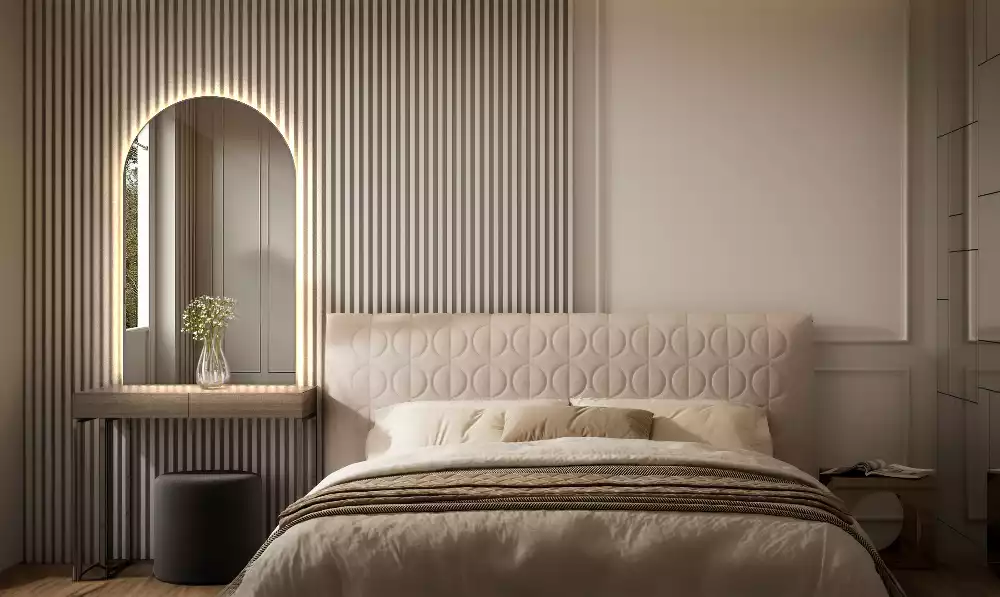 Specchio ad arco con illuminazione a LED