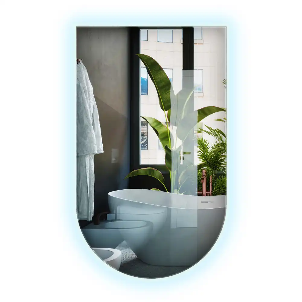Specchio ad arco con illuminazione a LED