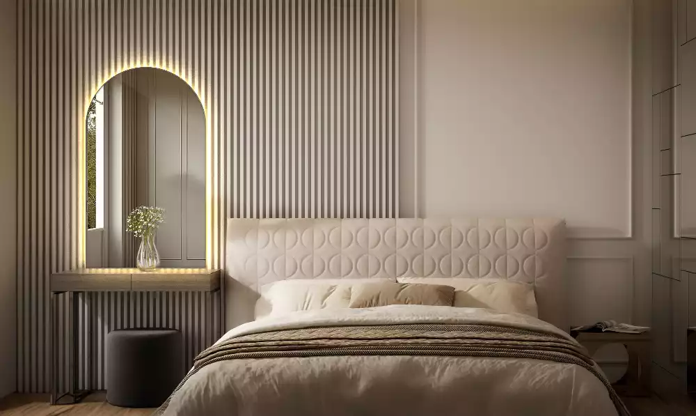 Specchio ad arco con illuminazione a LED