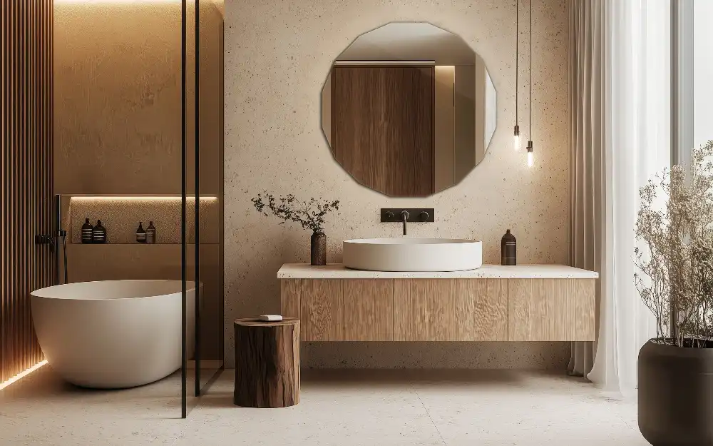 Specchio geometrico design originale