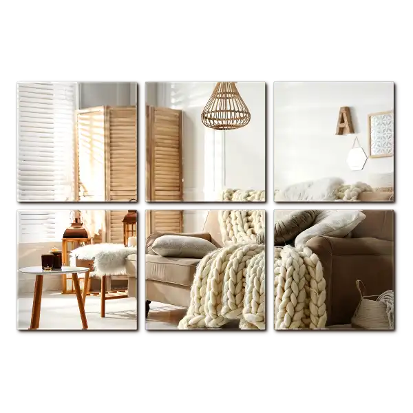 Piastrelle specchio adesive decorativo quadrato
