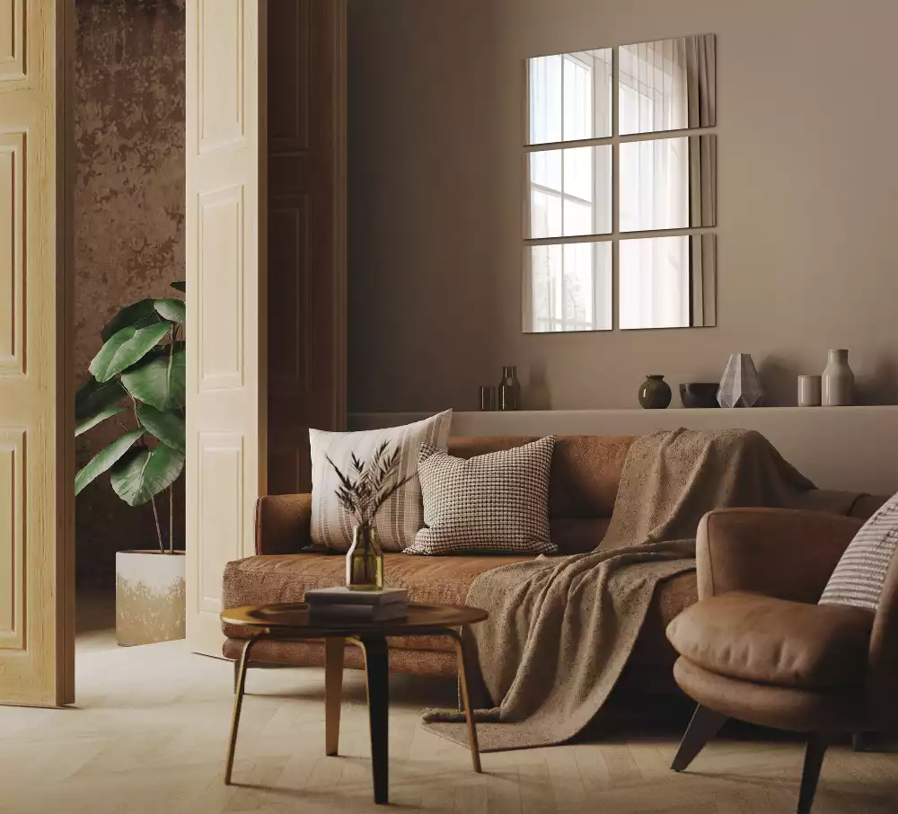 Piastrelle specchio adesive decorativo quadrato