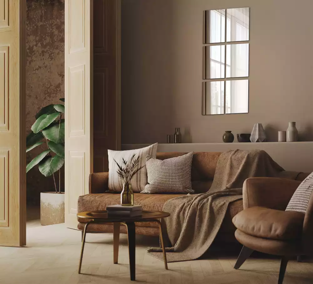 Piastrelle rettangolari a specchio autoadesivo