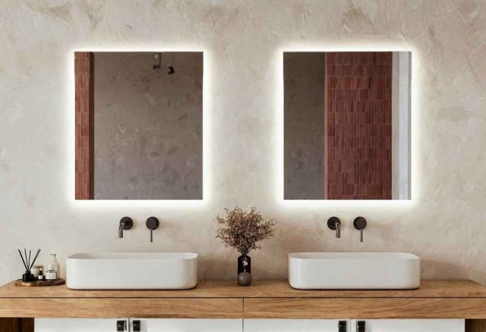 due specchi nel bagno
